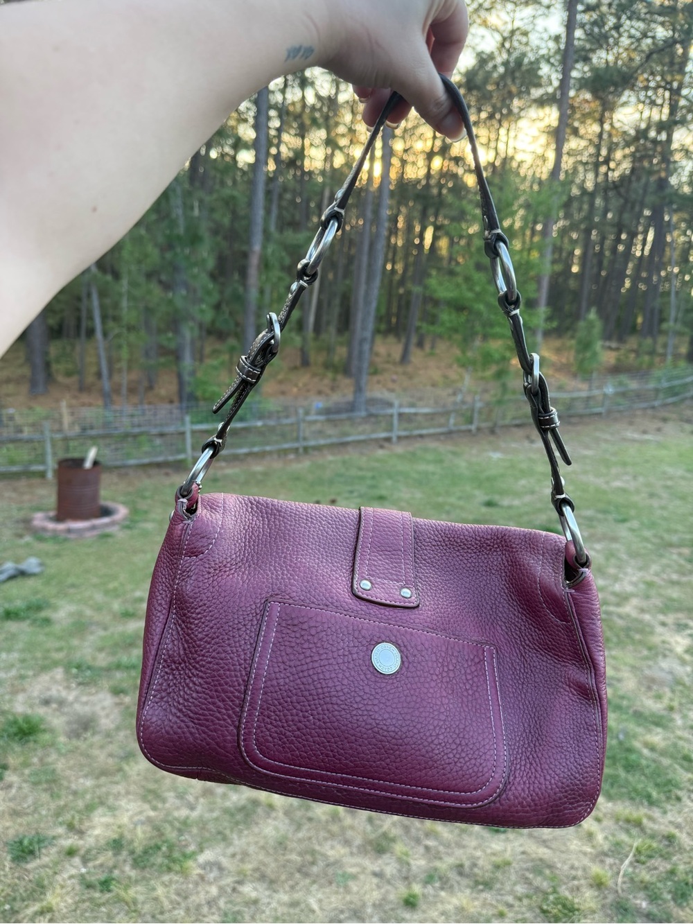 Coach Chelsea Pebbled Leather Shoulder Bag - Picture 3 of 8